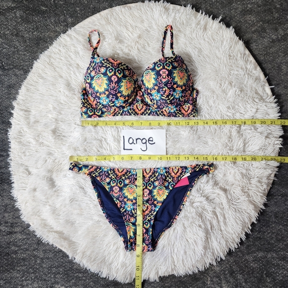 Xhilaration Colorful Floral Push-Up Bikini - Picture 11 of 16